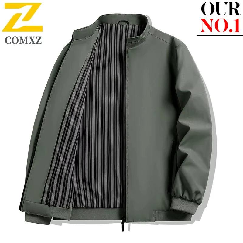New Autumn Jacket Men's Fashion Brand Loose Stand Up Collar Windproof Baseball Suit Coat Male Business Casual Solid Color Jacket
New Autumn Jacket Men's Fashion Brand Loose Stand Up Collar Windproof Baseball Suit Coat Male Business Casual Solid Color Jacket