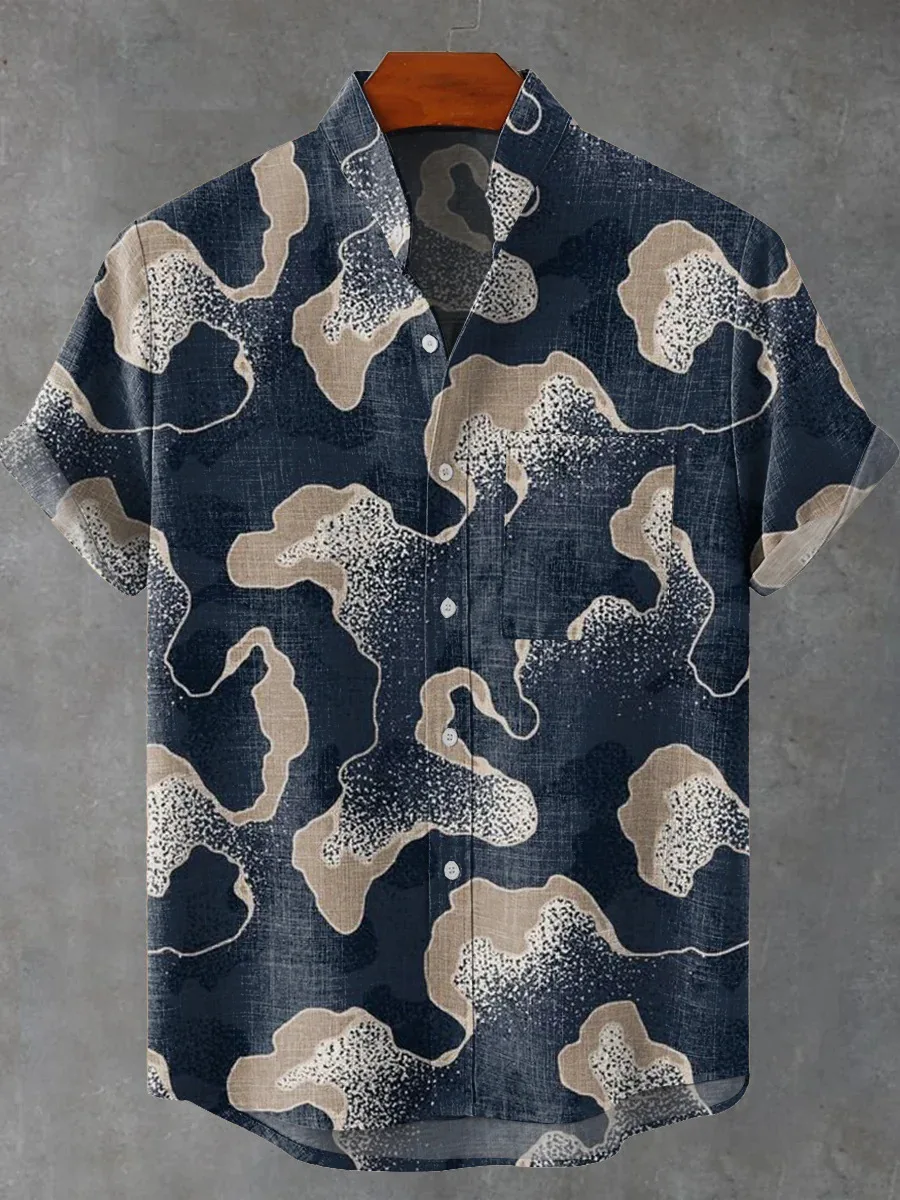 Fashionable men's 3D printed retro spiral art design pattern men's button up stand collar comfortable breathable casual plus siz
Fashionable men's 3D printed retro spiral art design pattern men's button up stand collar comfortable breathable casual plus siz