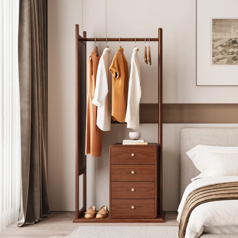 Solid wood coat rack with dressing and changing mirror hanging hanger floor to ceiling bedroom drawer living room home clothes r
Solid wood coat rack with dressing and changing mirror hanging hanger floor to ceiling bedroom drawer living room home clothes r