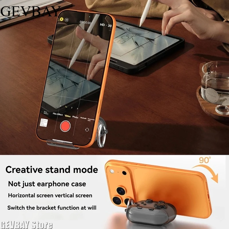 3D Pressable Game Controller Earphone Case Stress Relief Cover With Phone Holder For AirPods Pro 1/2/3/4
3D Pressable Game Controller Earphone Case Stress Relief Cover With Phone Holder For AirPods Pro 1/2/3/4