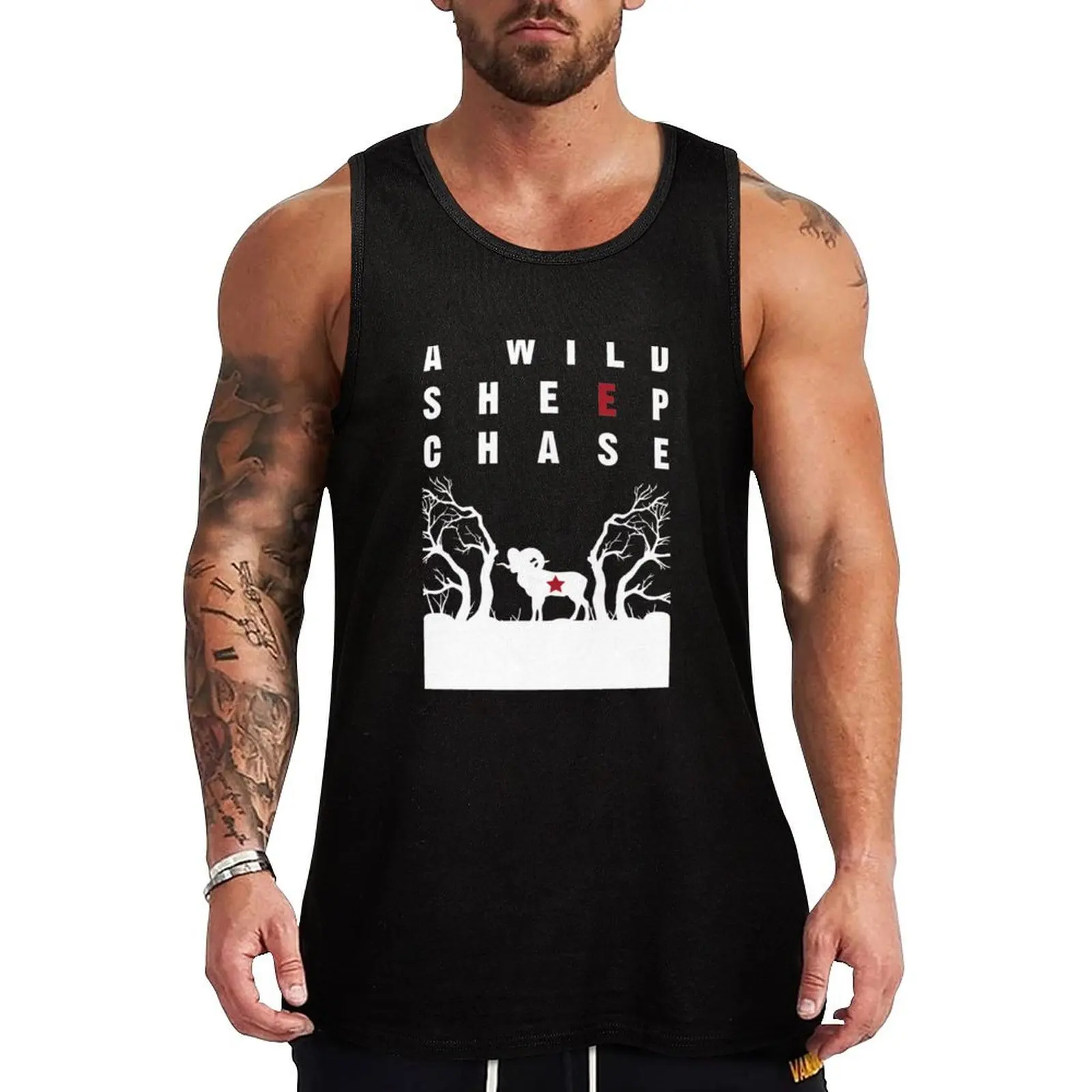 A Wild Sheep Chase Tank Top Bodybuilding clothing man t-shirt gym man Sleeveless T-shirt
A Wild Sheep Chase Tank Top Bodybuilding clothing man t-shirt gym man Sleeveless T-shirt