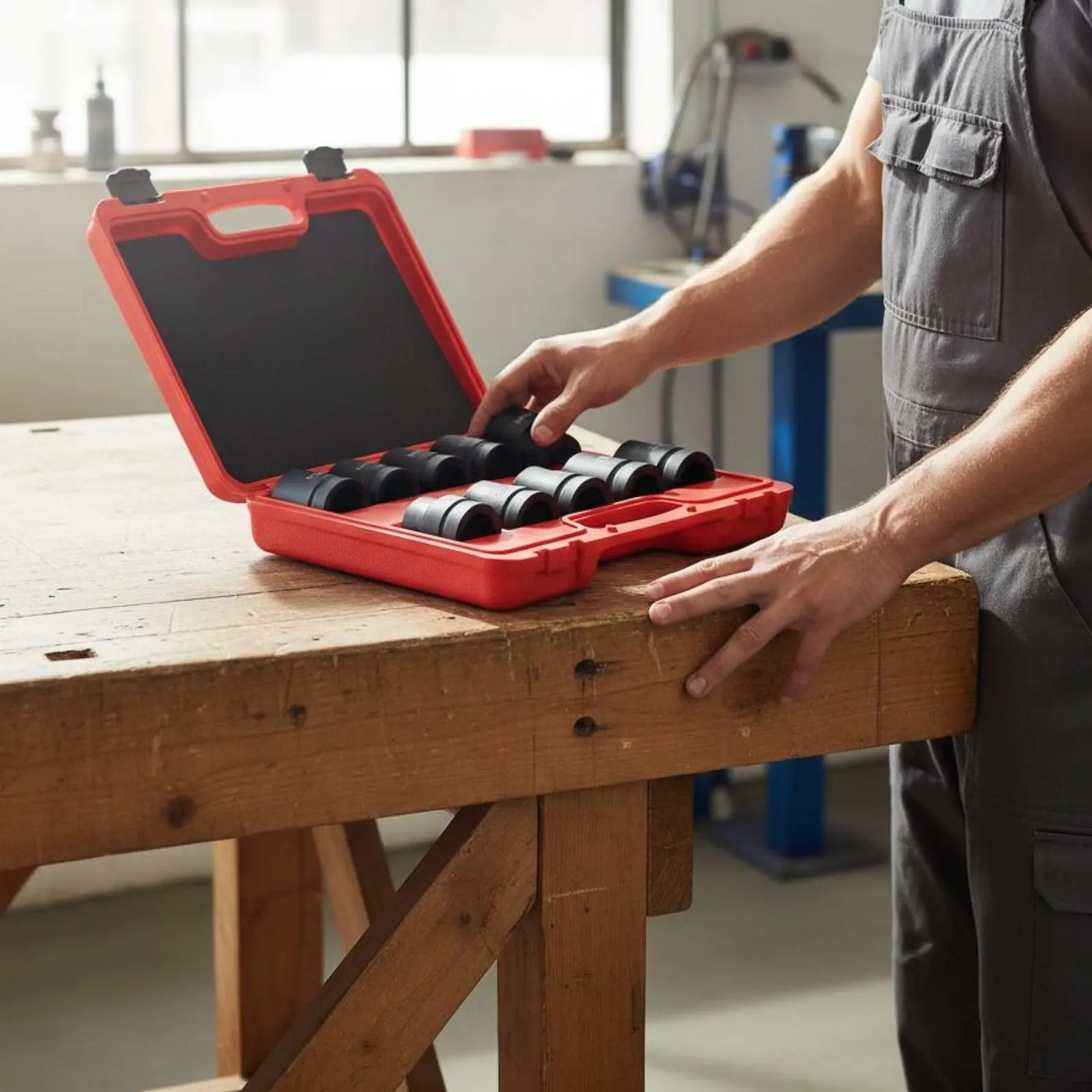 1 Inch Drive Shock Socket Set Heat-Treated Sturdy Duty Shock Socket Set Mechanic Tool Long-Lasting Easy-to-Read Markings
1 Inch Drive Shock Socket Set Heat-Treated Sturdy Duty Shock Socket Set Mechanic Tool Long-Lasting Easy-to-Read Markings