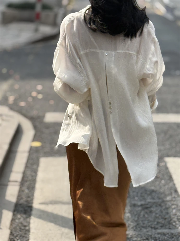 Summer Women Blouse Spring Shirt Female Woman Blouse Maxi Blusas Chiffon Casual Elegant Vintage Long Sleeve Oversize Loose White
Summer Women Blouse Spring Shirt Female Woman Blouse Maxi Blusas Chiffon Casual Elegant Vintage Long Sleeve Oversize Loose White