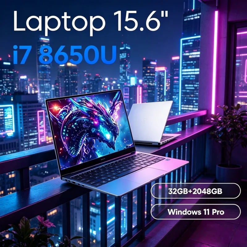 Prudent 2026 Cryptic Ultra Clear 15.6" Laptop Intel Core I7 8650U Windows 11 Pro RAM M.2 SSD Perfect for Office Duties
Prudent 2026 Cryptic Ultra Clear 15.6" Laptop Intel Core I7 8650U Windows 11 Pro RAM M.2 SSD Perfect for Office Duties