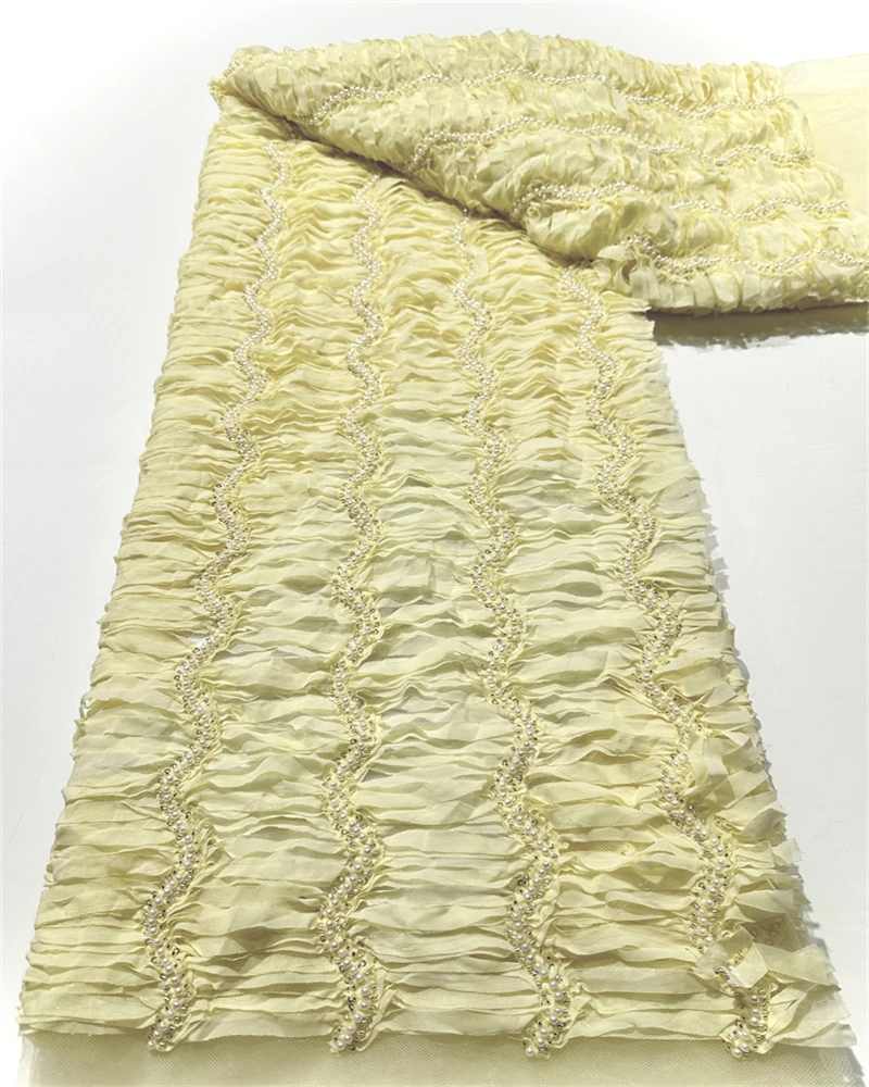 Nigerian Luxury Beaded Tulle Fabric African Rufflet Lace Wholesale for Clothing And Fashion Accessories
Nigerian Luxury Beaded Tulle Fabric African Rufflet Lace Wholesale for Clothing And Fashion Accessories