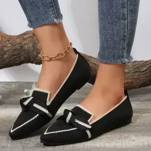 Women's Ballet Flats Casual Shoes Low Heel Retro Women's Sneakers Comfortable Pointed Toe Mesh Breathable Knitted Work Shoes
Women's Ballet Flats Casual Shoes Low Heel Retro Women's Sneakers Comfortable Pointed Toe Mesh Breathable Knitted Work Shoes