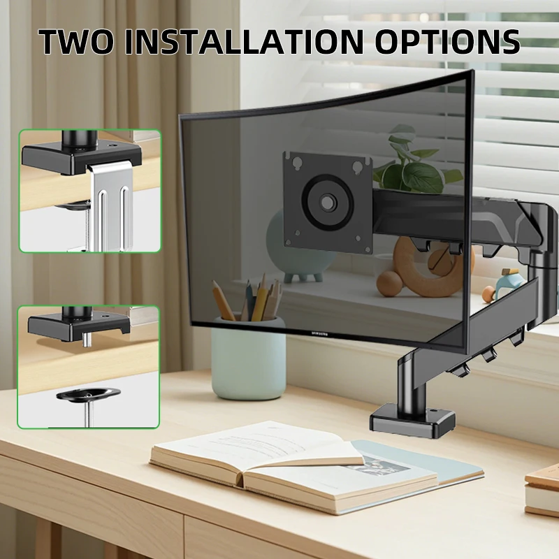 Adjustable Single Monitor Arm For 13-32" Screen Single Monitor Bracket Full Motion Swivel Desktop Monitor Stand for Home Office
Adjustable Single Monitor Arm For 13-32" Screen Single Monitor Bracket Full Motion Swivel Desktop Monitor Stand for Home Office