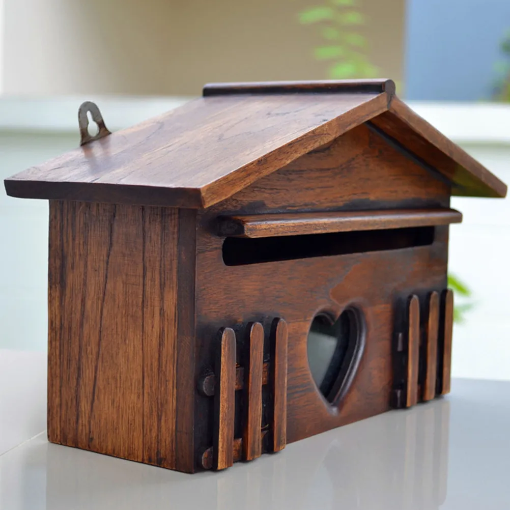 Wooden Post Box Outdoor Waterproof Wall Mounted Mailbox for Home Office School Suggestion Envelopes Delivery 10 x 31 x 185
Wooden Post Box Outdoor Waterproof Wall Mounted Mailbox for Home Office School Suggestion Envelopes Delivery 10 x 31 x 185