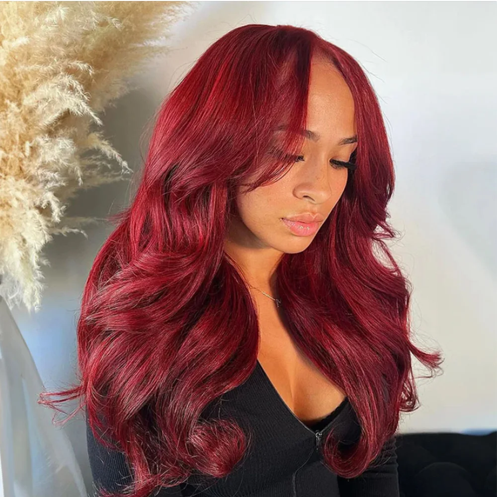 40 Inch 99J Burgundy Body Wave Brazilian Human Hair Wig with 13x6 HD Lace Frontal And 13x4 Lace Front 200 Density for Women
40 Inch 99J Burgundy Body Wave Brazilian Human Hair Wig with 13x6 HD Lace Frontal And 13x4 Lace Front 200 Density for Women