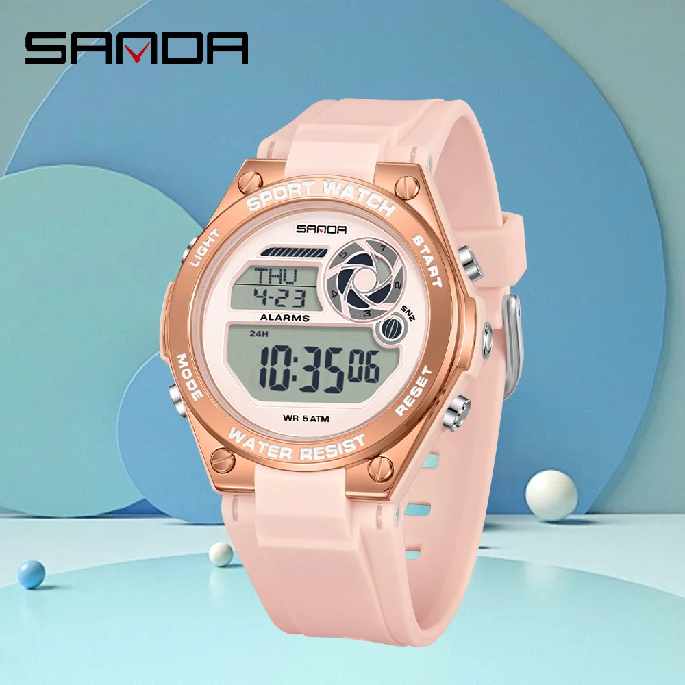 SANDA New Women's Sports Luxury Brand Watch Women's TPU Strap Night Light Waterproof Week Date Digital Leisure Watch
SANDA New Women's Sports Luxury Brand Watch Women's TPU Strap Night Light Waterproof Week Date Digital Leisure Watch