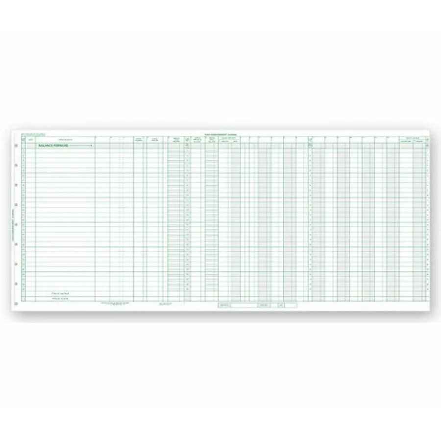ABC General Expense Journal Accounting Sheets 25 3/8" X 11" - 15 Sheets
ABC General Expense Journal Accounting Sheets 25 3/8" X 11" - 15 Sheets