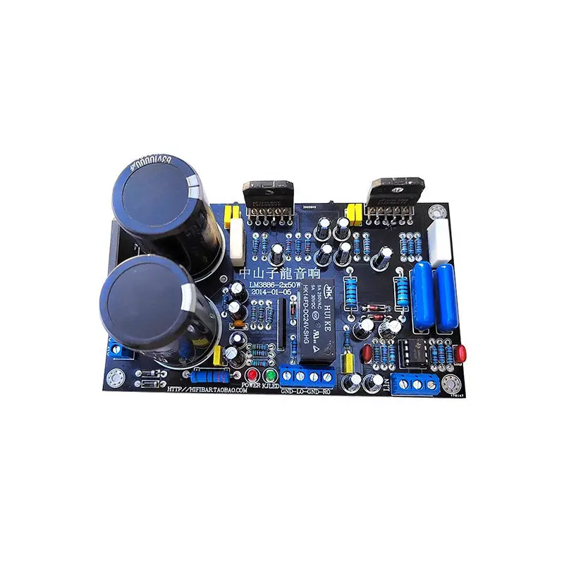 Ne5532(ad827)+national half lm3886 with speaker protection with preamplifier op amp power amplifier board 68wx2
Ne5532(ad827)+national half lm3886 with speaker protection with preamplifier op amp power amplifier board 68wx2