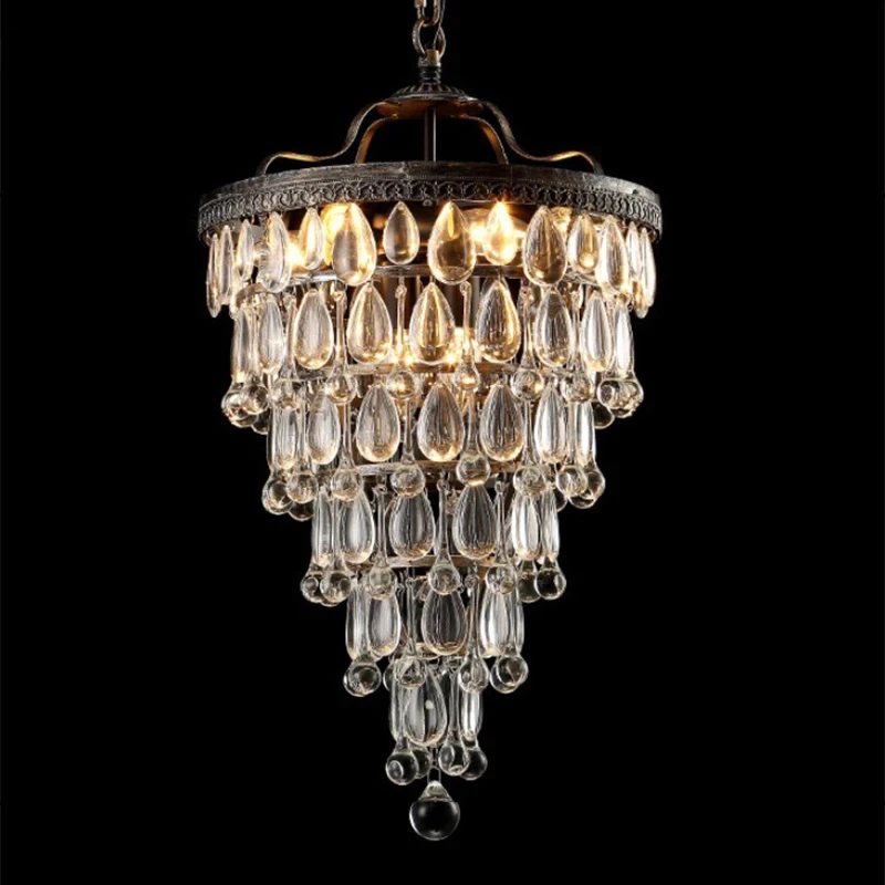 Retro vintage cooper crystal drops E14 LED chandeliers European lustres chandelier Lighting for living room
Retro vintage cooper crystal drops E14 LED chandeliers European lustres chandelier Lighting for living room