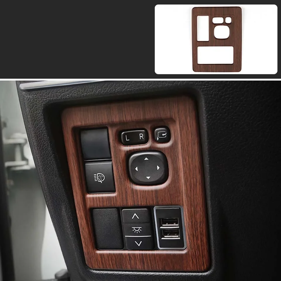 Для Toyota Prado 2018 2019, Стайлинг автомобиля, передний фонарь, переключатель лампы, панель, накладка, рамка, наклейка, аксессуары для интерьера
Для Toyota Prado 2018 2019, Стайлинг автомобиля, передний фонарь, переключатель лампы, панель, накладка, рамка, наклейка, аксессуары для интерьера