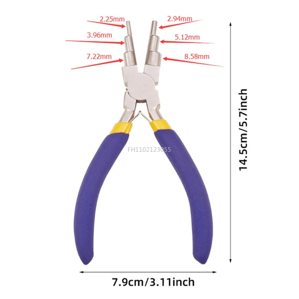 New Carbon steel round nose pliers 6 in 1 Wire Wrapper Looping Forming Plier 6Step Multi Size Jewelry Plier High Quality
New Carbon steel round nose pliers 6 in 1 Wire Wrapper Looping Forming Plier 6Step Multi Size Jewelry Plier High Quality