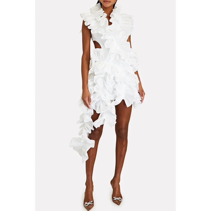 White Sexy Unique Fashion Short Women Dress Open Back Ruffles Girl Elegant Evening Party Dresses Custom Made Free Shipping
White Sexy Unique Fashion Short Women Dress Open Back Ruffles Girl Elegant Evening Party Dresses Custom Made Free Shipping