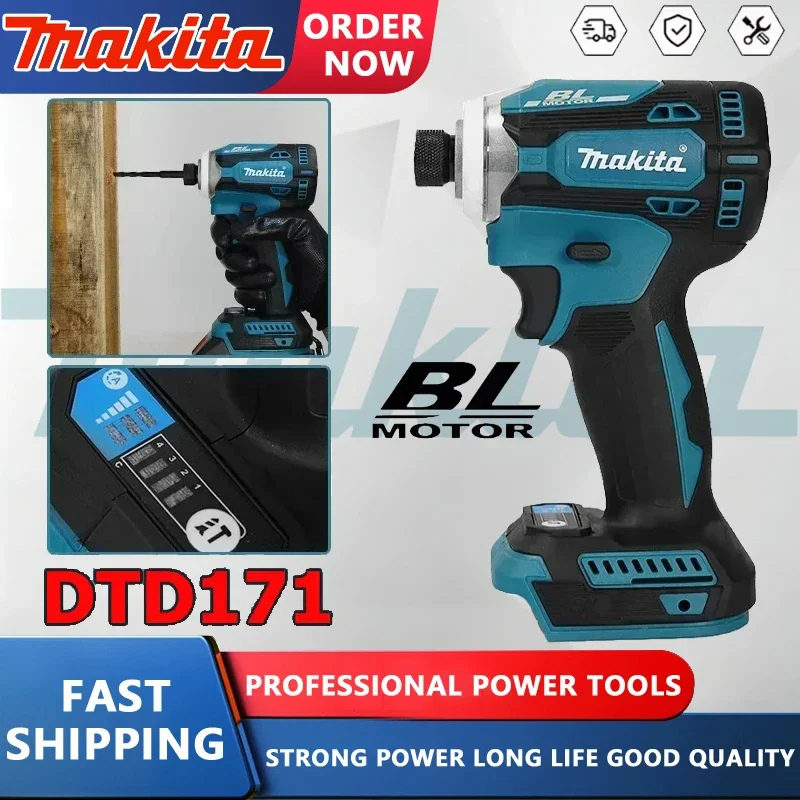 Бесщеточный ударный шуруповерт Makita DTD171 18V LXT с шестигранным патроном 1/4 дюйма, инструмент для крепления в строительстве
Бесщеточный ударный шуруповерт Makita DTD171 18V LXT с шестигранным патроном 1/4 дюйма, инструмент для крепления в строительстве