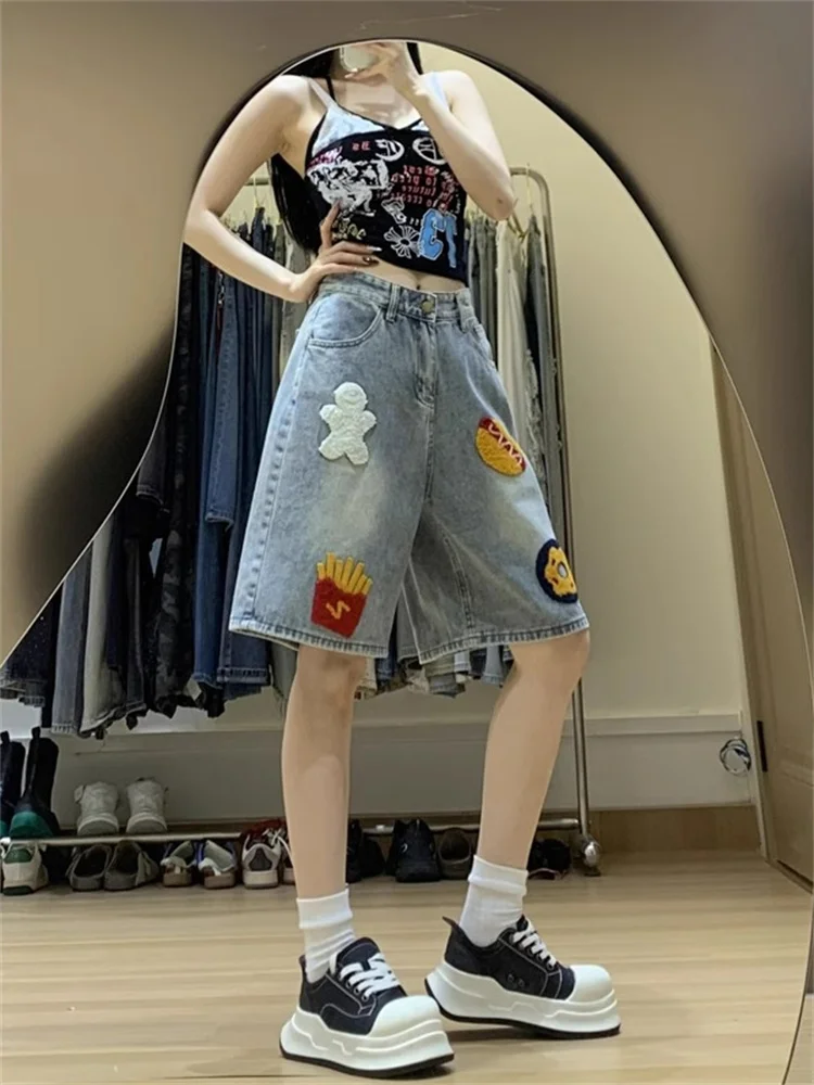 Эффективное похудение, джинсы большого размера с вышивкой в американском гамбургере и картофелем фри, женские осенние тонкие свободные широкие брюки, пять...
Эффективное похудение, джинсы большого размера с вышивкой в американском гамбургере и картофелем фри, женские осенние тонкие свободные широкие брюки, пять...