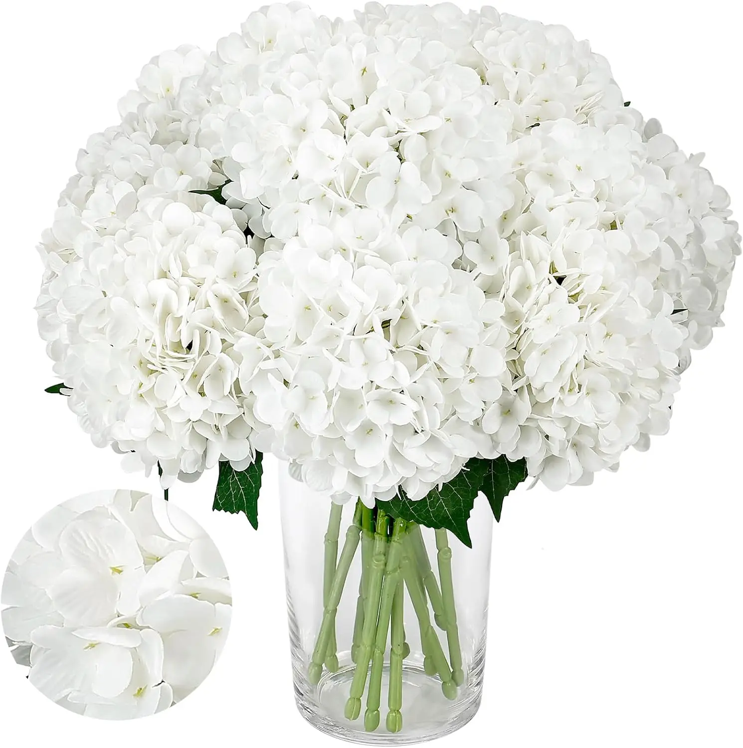 12PCS White Hydrangea Artificial Flowers for Outdoors and Indoor, Silk Faux Hydrangea Flowers, Lifelike Large Hydrangea
12PCS White Hydrangea Artificial Flowers for Outdoors and Indoor, Silk Faux Hydrangea Flowers, Lifelike Large Hydrangea