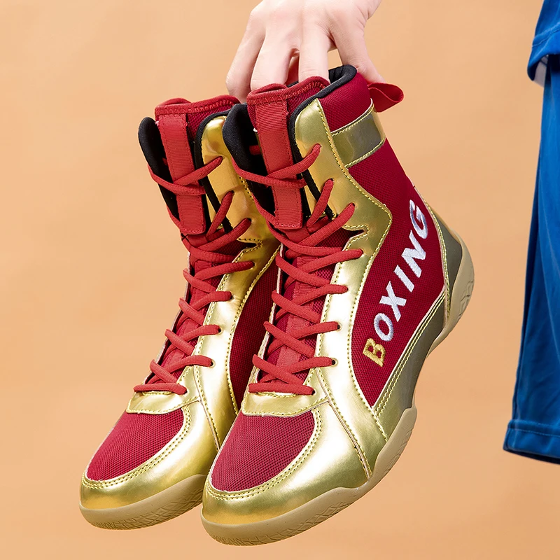 2025 Men's Professional Boxing Shoes Comfortable Sneakers Breathable Boxing Boots Training Non-Slip Fighting Wrestling Shoes
2025 Men's Professional Boxing Shoes Comfortable Sneakers Breathable Boxing Boots Training Non-Slip Fighting Wrestling Shoes