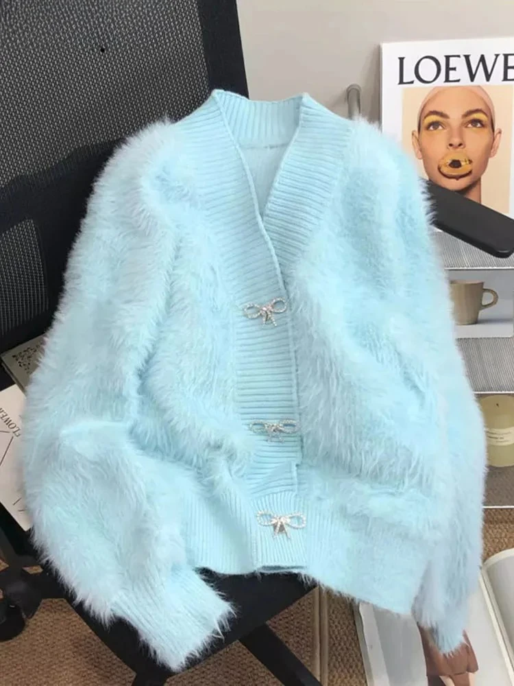 Модный свитер из искусственной норки, кардиган, женский повседневный милый трикотаж, укороченные топы, пальто, шикарный дизайн, с длинным рукавом Abrigos
Модный свитер из искусственной норки, кардиган, женский повседневный милый трикотаж, укороченные топы, пальто, шикарный дизайн, с длинным рукавом Abrigos