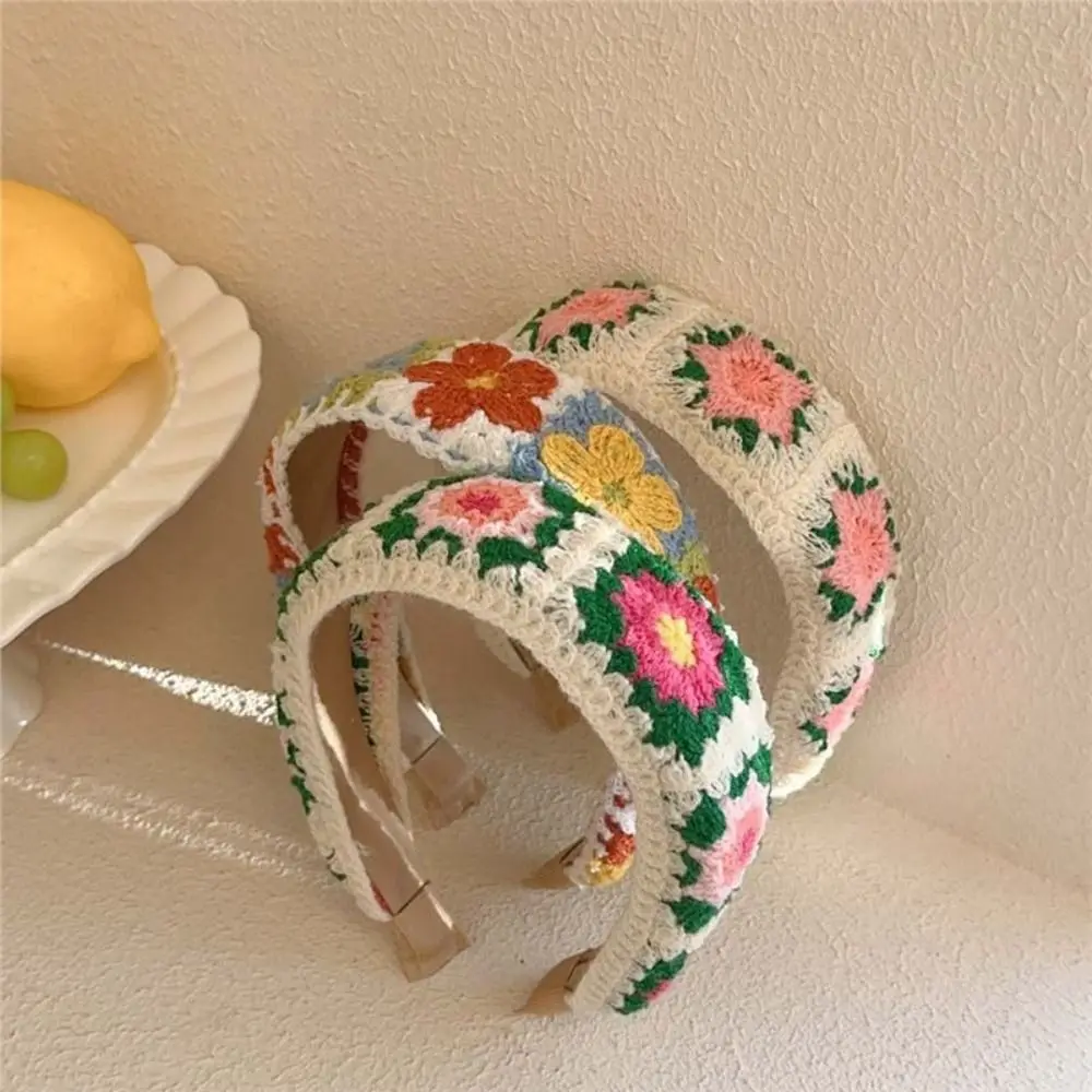 Bohemian Style Floral Knitted Hairband Hollow Out Hair Accessories Embroidered Crochet Headband Headwear Colorful
Bohemian Style Floral Knitted Hairband Hollow Out Hair Accessories Embroidered Crochet Headband Headwear Colorful