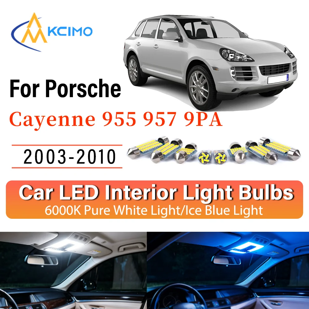 Interior Lighting Kit For Porsche Cayenne 955 957 9PA 2003-2010 LED Bulbs for Dome Map Door Trunk License Plate Light
Interior Lighting Kit For Porsche Cayenne 955 957 9PA 2003-2010 LED Bulbs for Dome Map Door Trunk License Plate Light