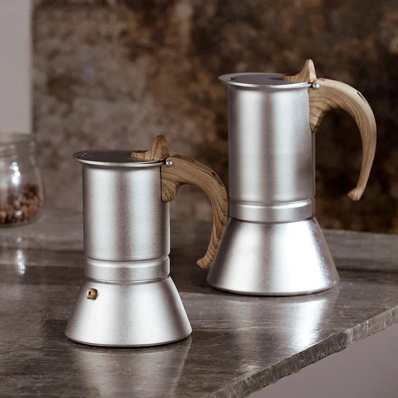 Italian Moka Pot 150/300ml Sealed Base Espresso Maker,Aluminum Percolator for Induction Cooker & Stovetop
Italian Moka Pot 150/300ml Sealed Base Espresso Maker,Aluminum Percolator for Induction Cooker & Stovetop