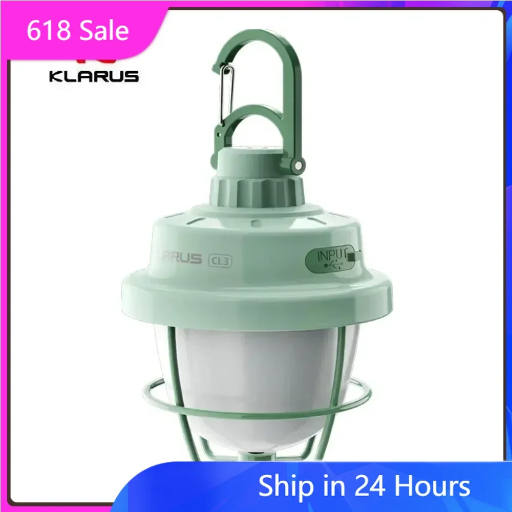 KLARUS CL3 Rechargeable LED Camping Lantern with 5 Modes - Portable Camping Lamp for Outdoor Activities
KLARUS CL3 Rechargeable LED Camping Lantern with 5 Modes - Portable Camping Lamp for Outdoor Activities