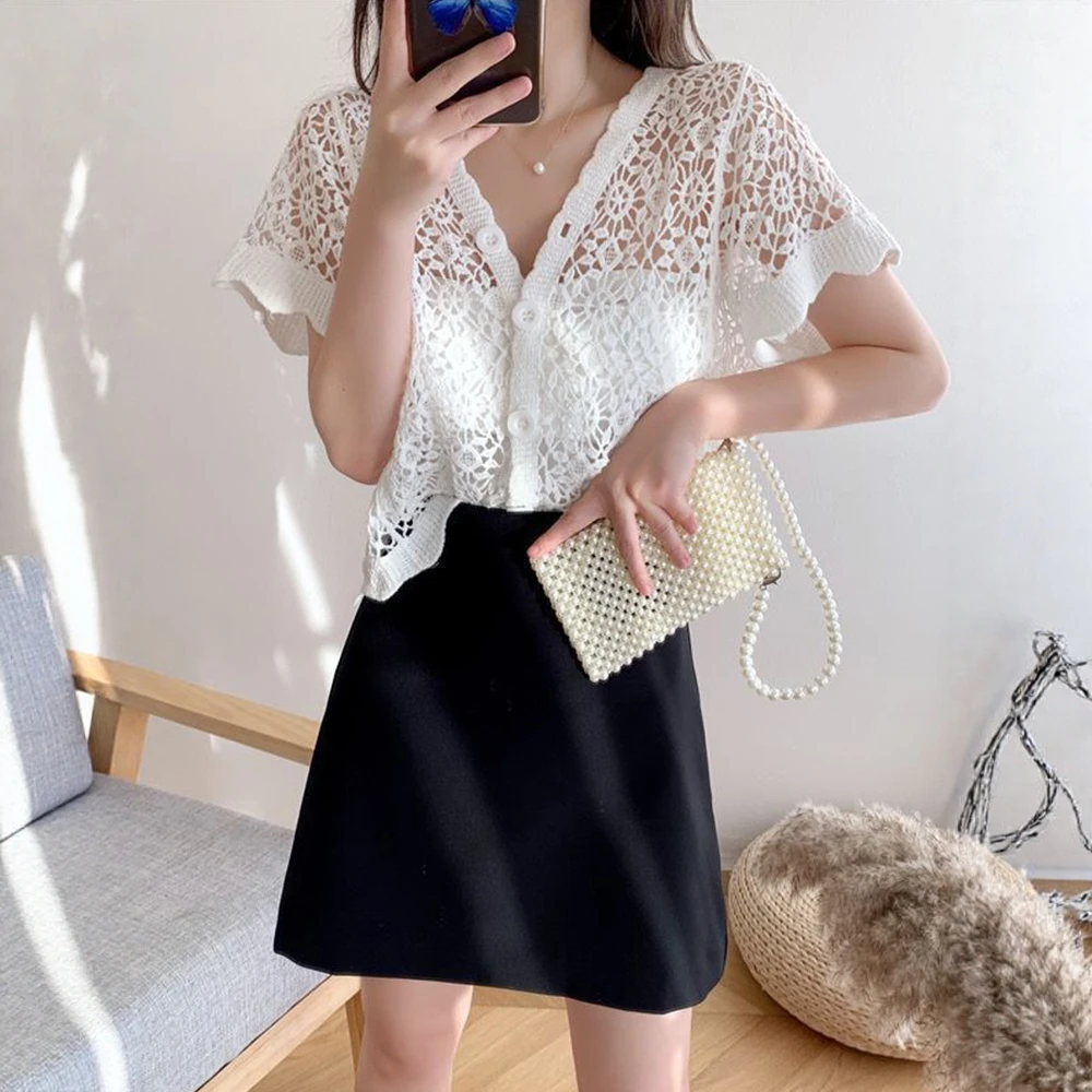 Женский кардиган с v-образным вырезом, летняя мода, на шнуровке, с открытой передней частью, с коротким рукавом, повседневный однотонный кардиган с вырезами для свиданий и отпуска
Женский кардиган с v-образным вырезом, летняя мода, на шнуровке, с открытой передней частью, с коротким рукавом, повседневный однотонный кардиган с вырезами для свиданий и отпуска