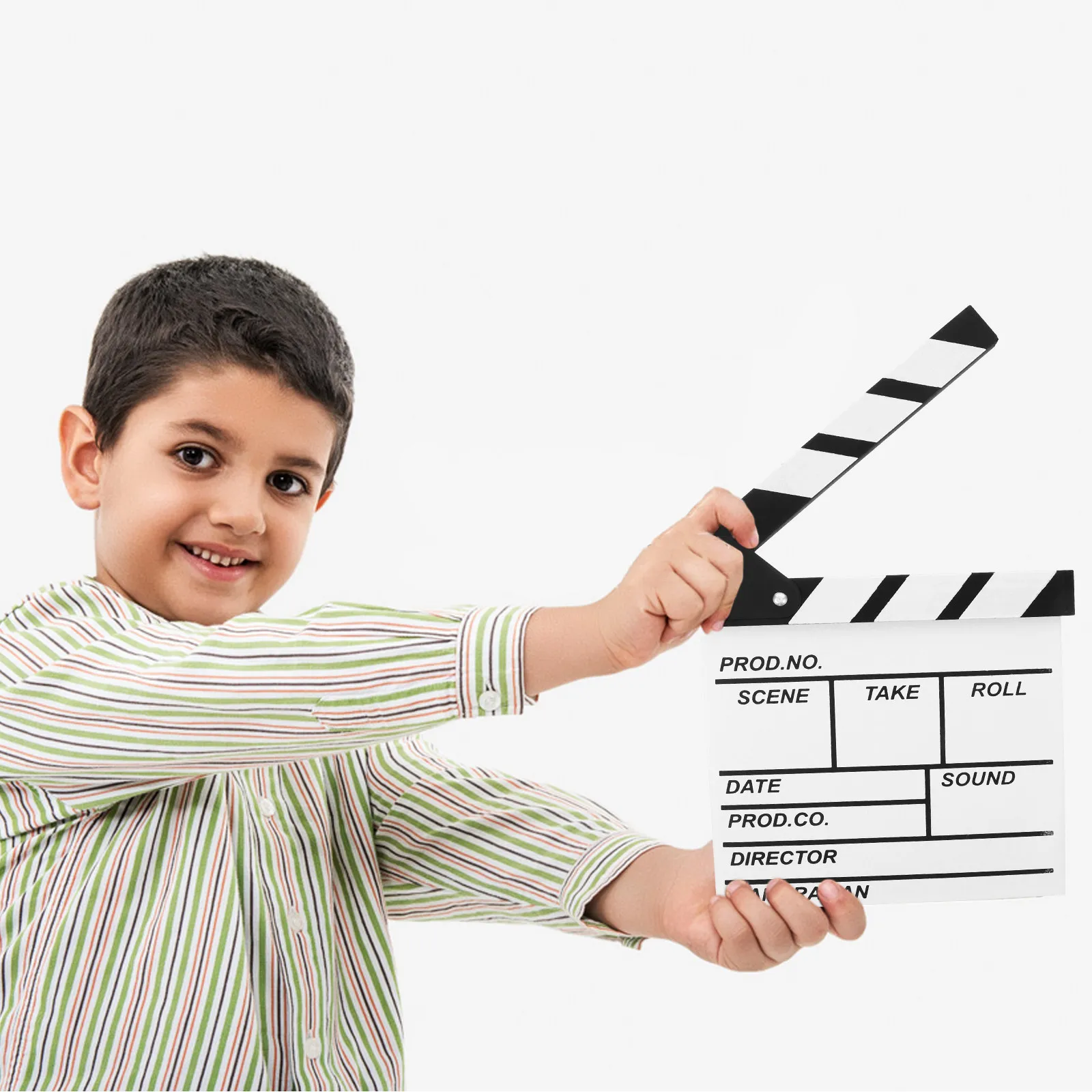 White Wooden Film Clapper Board 20x20cm for Kids Adults Filmmaking Photography Props Movie Scene Setup
White Wooden Film Clapper Board 20x20cm for Kids Adults Filmmaking Photography Props Movie Scene Setup