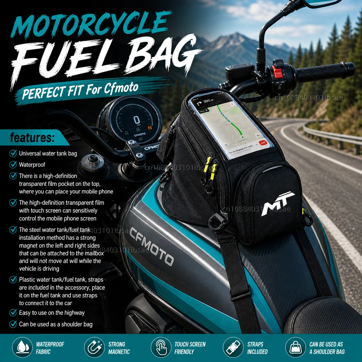 NEW Universal Magnetic Fuel Tank Bag Motorcycle Phone Navigation Pack For Cfmoto Cf moto 450Mt 650Mt 700Mt 800Mt 450 700 800 Mt
NEW Universal Magnetic Fuel Tank Bag Motorcycle Phone Navigation Pack For Cfmoto Cf moto 450Mt 650Mt 700Mt 800Mt 450 700 800 Mt