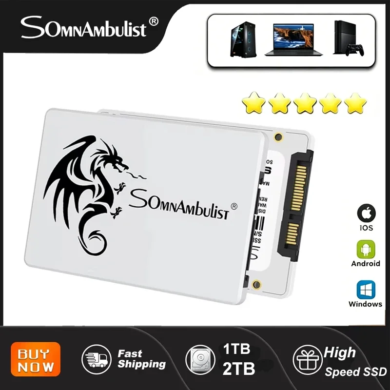 SomnAmbulist 2.5 Inch SATA3 SSD 64GB 120GB 128GB 240GB 256GB 480GB 512GB High Speed Solid State Drive For Laptop Desktop PC
SomnAmbulist 2.5 Inch SATA3 SSD 64GB 120GB 128GB 240GB 256GB 480GB 512GB High Speed Solid State Drive For Laptop Desktop PC