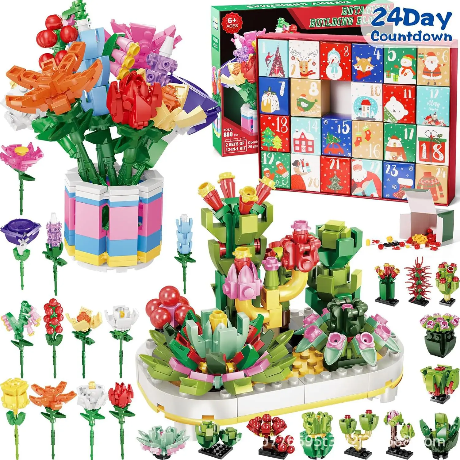 24 Days Sunflower Bouquet Building Blocks Christmas Advent Calendar 2026 Countdown Decoration
24 Days Sunflower Bouquet Building Blocks Christmas Advent Calendar 2026 Countdown Decoration