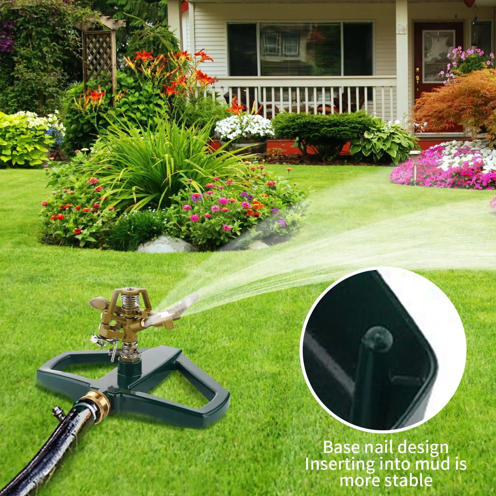 Lawn Sprinklers For Yard Lawn Sprinklers Large Area Irrigation 360 Degree Rotating Automatic Irrigation System Gardening
Lawn Sprinklers For Yard Lawn Sprinklers Large Area Irrigation 360 Degree Rotating Automatic Irrigation System Gardening