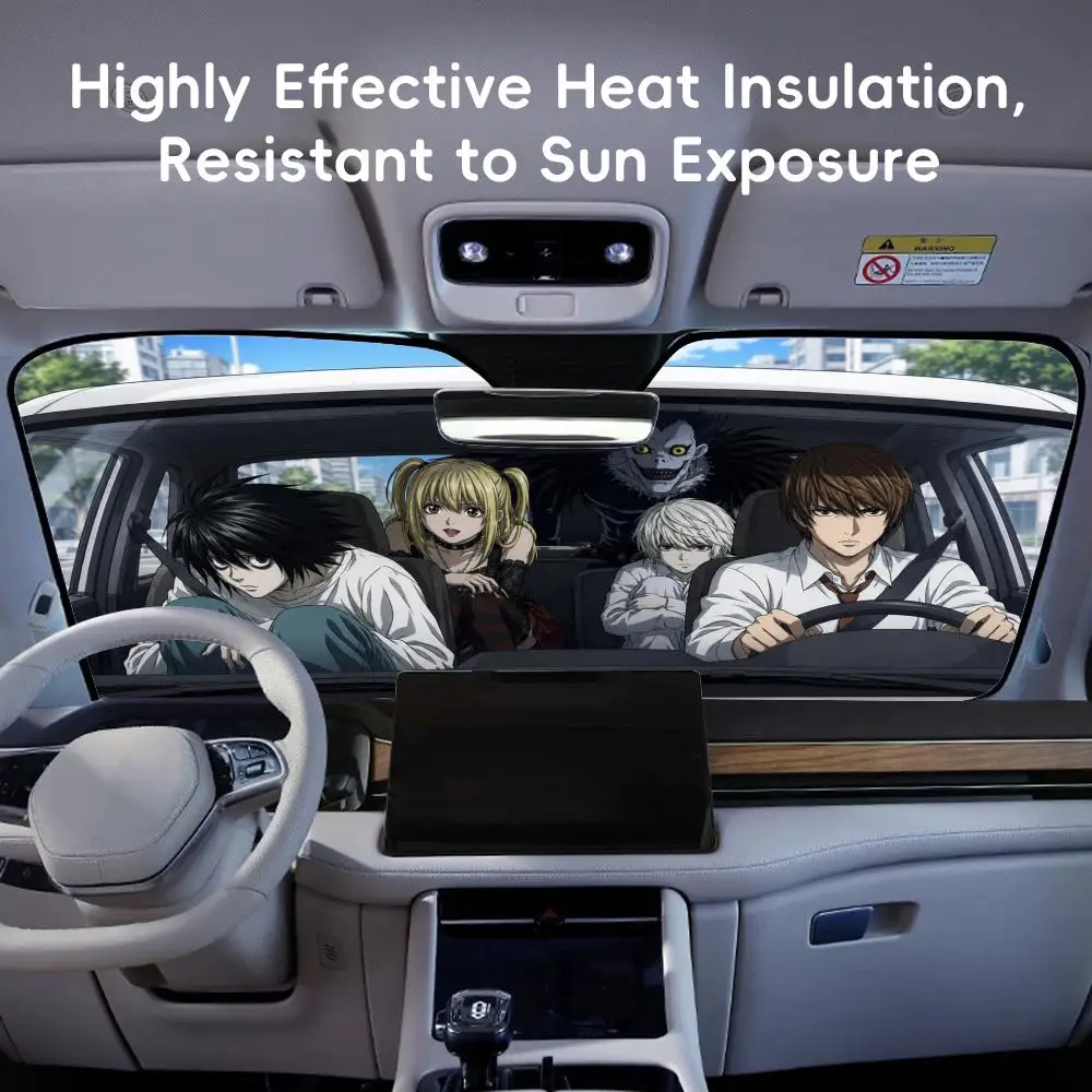 D-Death N-Note Sun Visor Reusable Aluminum Foil Car Windshield Sun Visor UV Protector Heat Insulation Cover Shade
D-Death N-Note Sun Visor Reusable Aluminum Foil Car Windshield Sun Visor UV Protector Heat Insulation Cover Shade