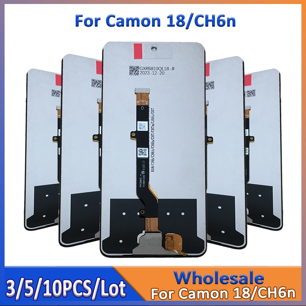 Wholesale 3/5/10 Pieces/Lot For Tecno Camon 18 CH6N LCD Screen Assembly With Touch Digitizer Display
Wholesale 3/5/10 Pieces/Lot For Tecno Camon 18 CH6N LCD Screen Assembly With Touch Digitizer Display
