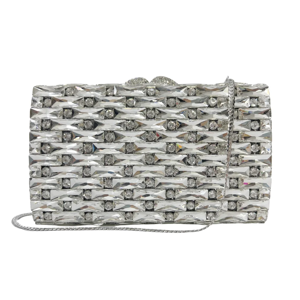 Luxury 2025 Women's Bridal Wedding Purse Crystal Bling Clutch Bag Elegant Rhinestone Wedding Evening Handbags
Luxury 2025 Women's Bridal Wedding Purse Crystal Bling Clutch Bag Elegant Rhinestone Wedding Evening Handbags