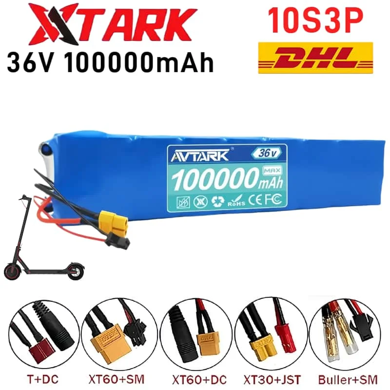Original AVTARK 36V 10S3P 100Ah Battery Pack for Xiaomi M365 M356 PRO 250W~500W Electric Scooter 21700 Li-ion Battery 100000mAh
Original AVTARK 36V 10S3P 100Ah Battery Pack for Xiaomi M365 M356 PRO 250W~500W Electric Scooter 21700 Li-ion Battery 100000mAh