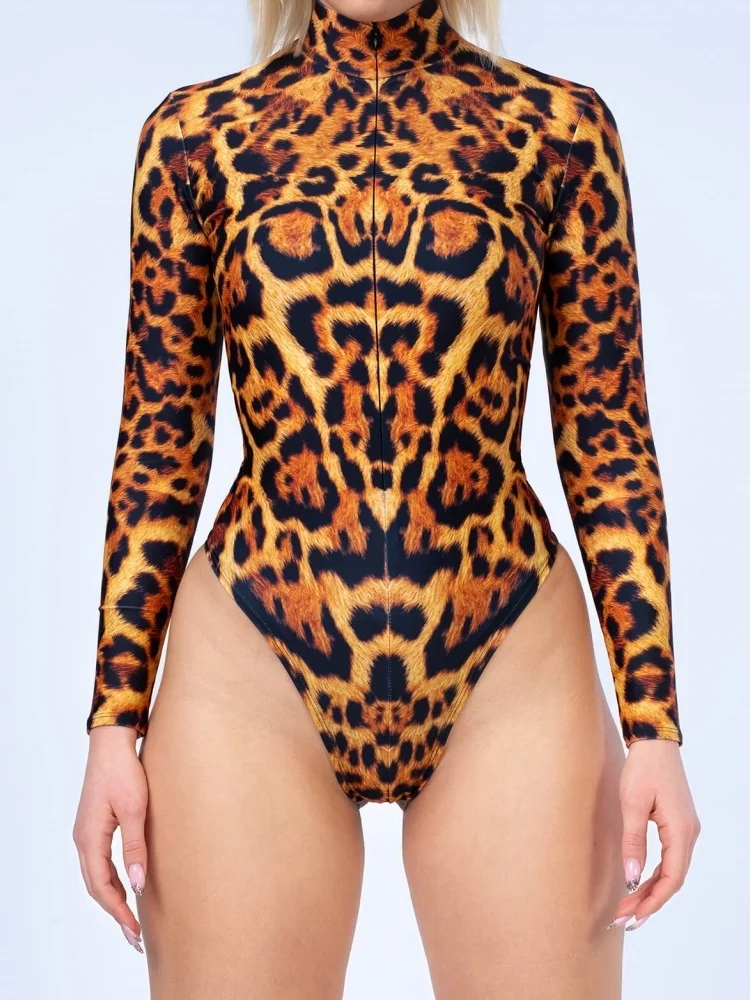 2025 Fashion Sexy Leopard Print Holiday Party Women Bodysuit Beach Zipper Long Sleeve Swimsuit Swimsuit Bodysuit
2025 Fashion Sexy Leopard Print Holiday Party Women Bodysuit Beach Zipper Long Sleeve Swimsuit Swimsuit Bodysuit