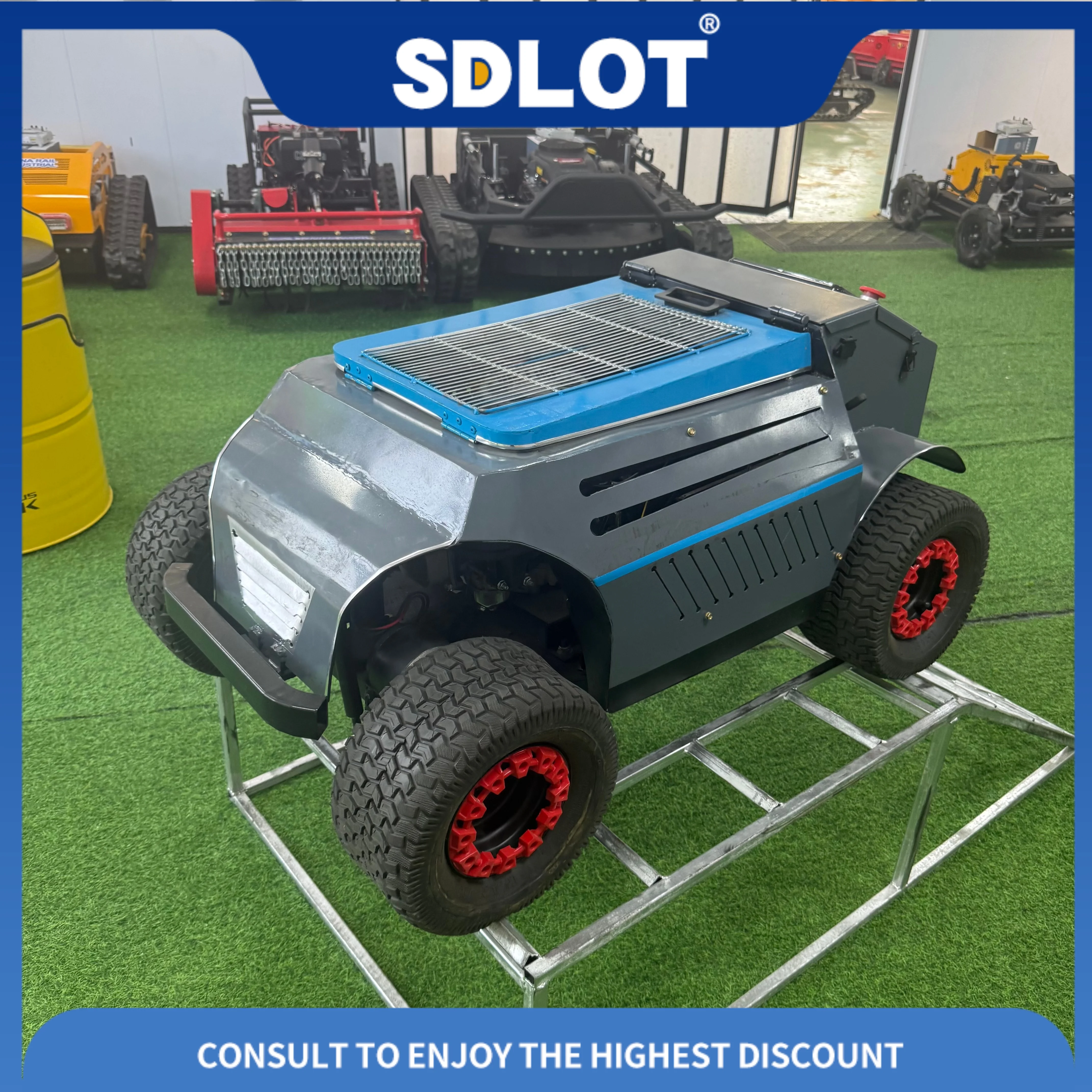 Remote Control Lawn Mower Customizable Product fast trimming slopes thick grass efficient easy rough terrain work
Remote Control Lawn Mower Customizable Product fast trimming slopes thick grass efficient easy rough terrain work