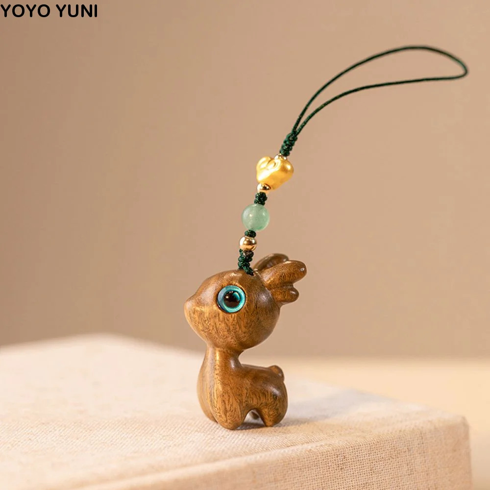 Unisex Cartoon Car Key Chain Lanyard Deer Handmade Rope Chinese Style Key Ring Mobile Phone Wood Key Chain Bag Pendant
Unisex Cartoon Car Key Chain Lanyard Deer Handmade Rope Chinese Style Key Ring Mobile Phone Wood Key Chain Bag Pendant