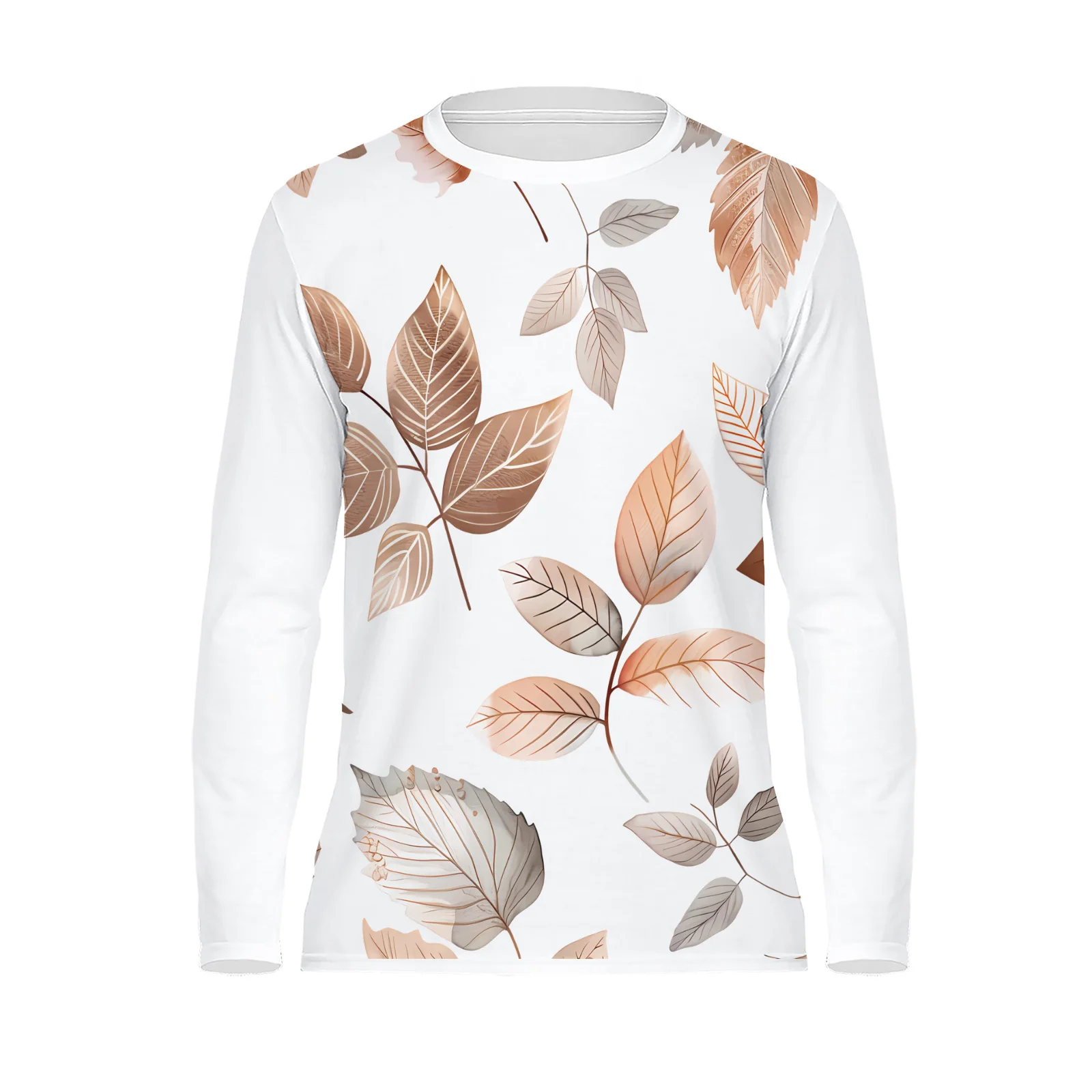 Fseonihk Spring and Fall Long-sleeved Men's and Women's T-shirts Autumn Leaf Style Fashion Printing Shoulder Basic White Top
Fseonihk Spring and Fall Long-sleeved Men's and Women's T-shirts Autumn Leaf Style Fashion Printing Shoulder Basic White Top