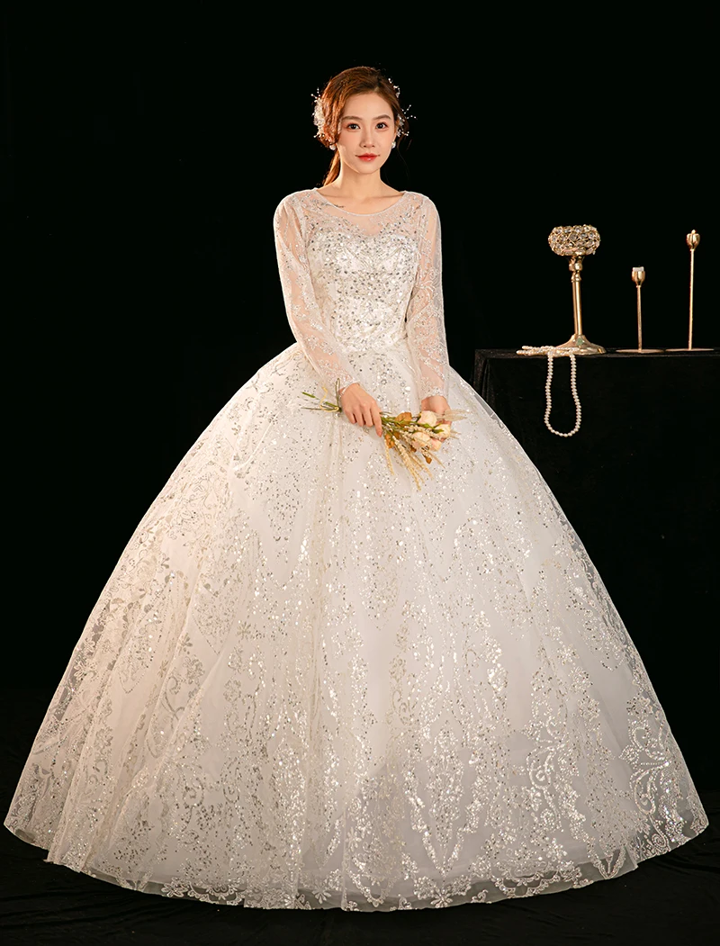 Elegant Long Sleeve Wedding Dress 2026 New Style Small Size Bride High Quality Texture out Door Wedding Dress with Shoulder D...
Elegant Long Sleeve Wedding Dress 2026 New Style Small Size Bride High Quality Texture out Door Wedding Dress with Shoulder D...