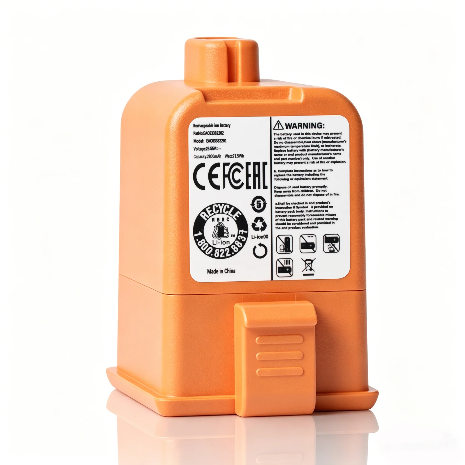 For LG EAC63382201 Vacuum Cleaner Li-ion Battery 6000mAh, for LG CordZero A9, A9+, A9 Plus, A9S Handheld Cordless Vacuum Cleaner
For LG EAC63382201 Vacuum Cleaner Li-ion Battery 6000mAh, for LG CordZero A9, A9+, A9 Plus, A9S Handheld Cordless Vacuum Cleaner