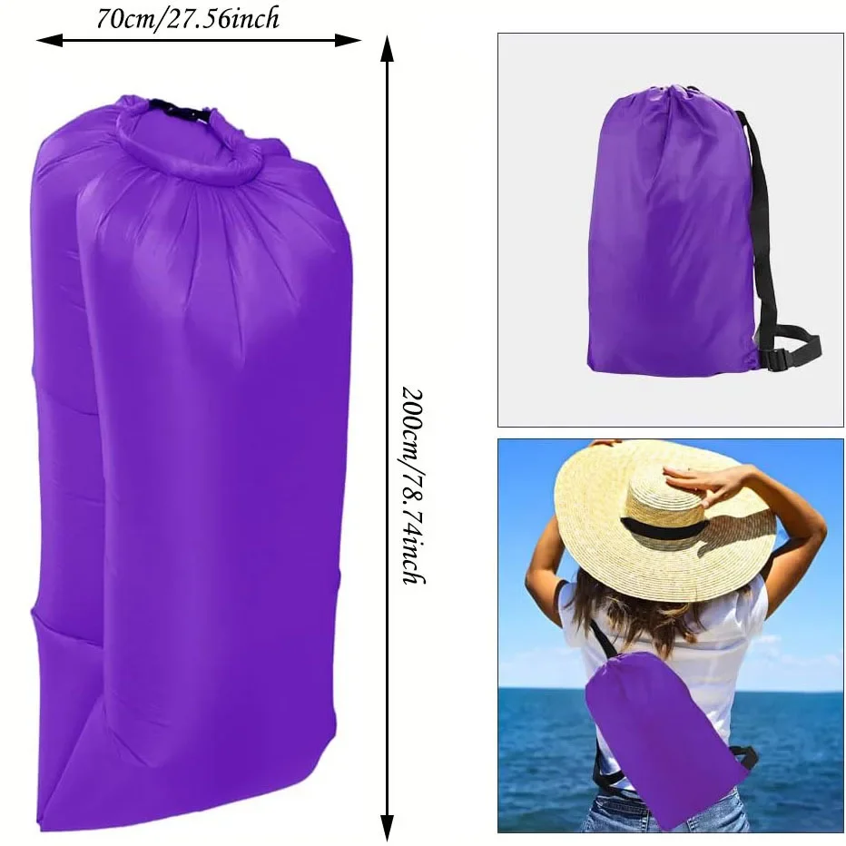 Inflatable Sofa 1pc with Carry Bag, Quick Inflating Air Couch for Music Festivals Outdoor Picnic Beach Camping Excursion
Inflatable Sofa 1pc with Carry Bag, Quick Inflating Air Couch for Music Festivals Outdoor Picnic Beach Camping Excursion