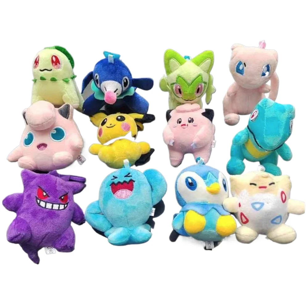 12PCs/set Sprigatito Wobbuffet Mew Gengar Jigglypuff Plush Doll Pendant Stuffed Pendant Plush Keychain Keyring 
12PCs/set Sprigatito Wobbuffet Mew Gengar Jigglypuff Plush Doll Pendant Stuffed Pendant Plush Keychain Keyring