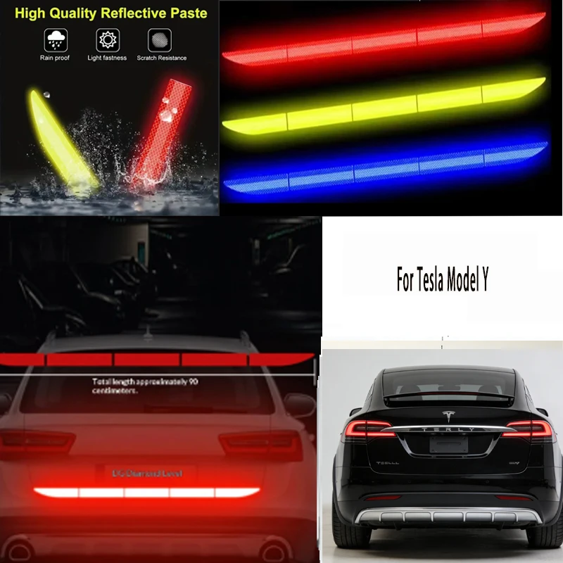 Для Tesla Model Y: 1 шт. светоотражающая предупреждающая лента для багажника автомобиля, защита от столкновений
Для Tesla Model Y: 1 шт. светоотражающая предупреждающая лента для багажника автомобиля, защита от столкновений