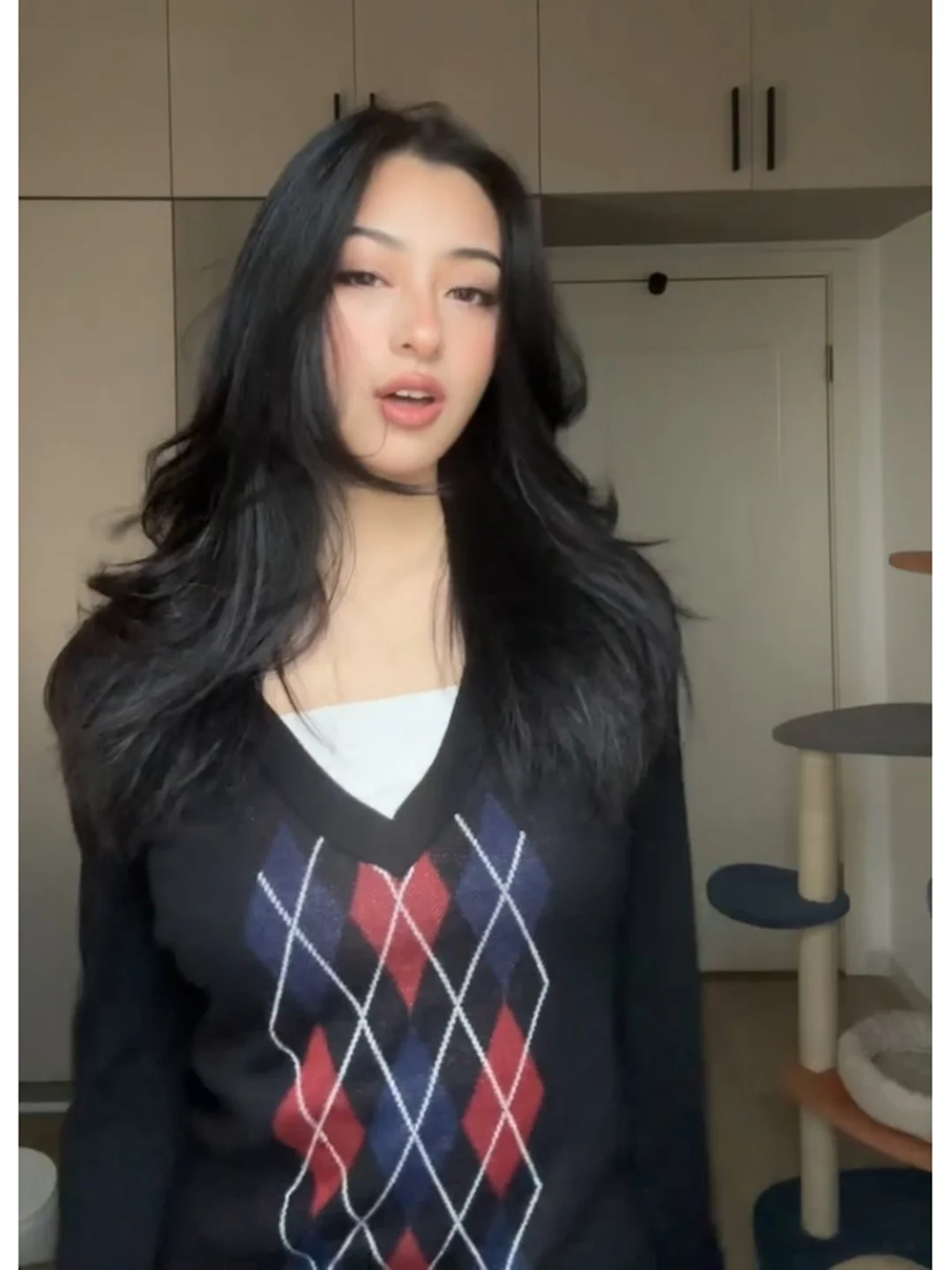 Retro Korean Style V-Neck Padded Diamond Knitted Sweater Women's Autumn Winter Slim Fit Fashionable Spicy Girl Top
Retro Korean Style V-Neck Padded Diamond Knitted Sweater Women's Autumn Winter Slim Fit Fashionable Spicy Girl Top