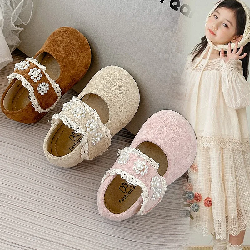Kids Flat Shoes Round Toes Sweet Children MaryJanes Korean Style Soft Sole 2025 Autumn New Girls Princess Shoes Casual Non-slip
Kids Flat Shoes Round Toes Sweet Children MaryJanes Korean Style Soft Sole 2025 Autumn New Girls Princess Shoes Casual Non-slip